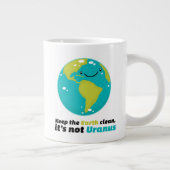 Die Erde sauber Behalten Jumbo-Tasse (Rechts)