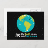 Die Erde sauber behalten Postkarte (Vorne/Hinten)