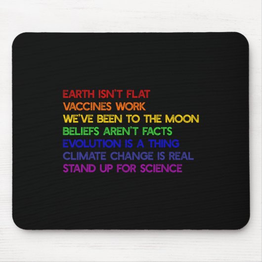 Die Erde steht nicht flach für Science Real Earth Mousepad (Vorne)