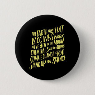 Die Erde steht nicht ganz für das T-Shirt der Lehr Button