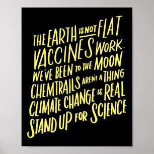 Die Erde steht nicht ganz für das T-Shirt der Lehr Poster