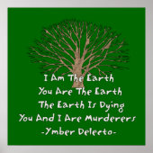 Die Erde stirbt Poster (Vorne)