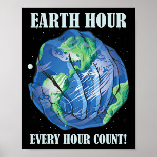 Die Erde stürmt jeden Stundenkopf unseren Planeten Poster