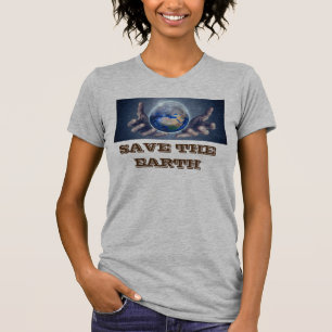 Die Erde T - Shirt der Frauen gerettet