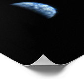 Die Erde und der Mond aus den Mars Poster (Ecke)