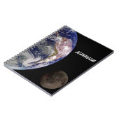 Die Erde und der Mond Notizblock (Linke Seite)