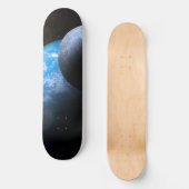 Die Erde und der Mond Skateboard (Vorderseite)