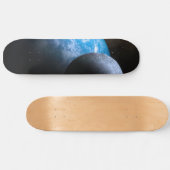 Die Erde und der Mond Skateboard (Horizontal)