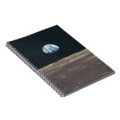 Die Erde vom Mond aus gesehen Notizblock (Rechte Seite)