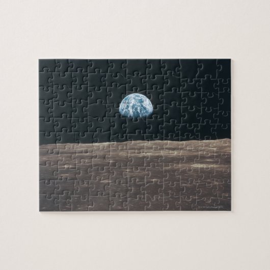 Die Erde vom Mond aus gesehen Puzzle (Horizontal)