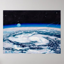 Die Erde von einer Drehhöhe aus: Drucken Poster