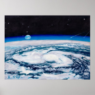 Die Erde von einer Drehhöhe aus: Drucken Poster