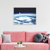 Die Erde von einer Drehhöhe aus: Leinwand nicht zu (Insitu (Wohnzimmer))