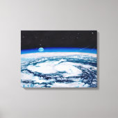 Die Erde von einer Drehhöhe aus: Leinwand nicht zu (Vorderseite)