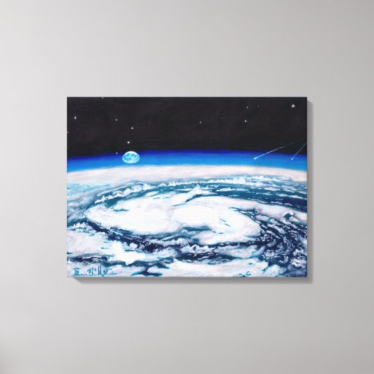 Die Erde von einer Drehhöhe aus: Leinwand Standard (Vorderseite)
