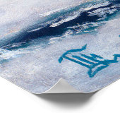 Die Erde von einer Drehhöhe aus Poster (Ecke)