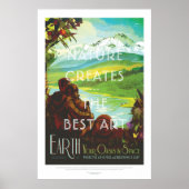 Die Erde - Weltraumtourismus Poster (Vorne)