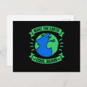 Die Erde wieder Cool zu machen Umweltgesichtssyste Postkarte (Vorne/Hinten)