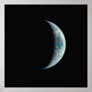 Die Erde wird von Apollo 11 Poster