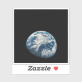 Die Erde wurde aus dem Aollo 8 Raumfahrzeug genomm Aufkleber (Blatt)