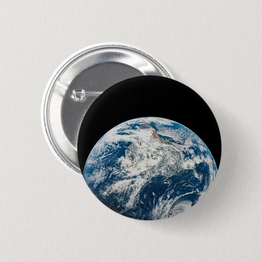 Die Erde wurde aus dem Aollo 8 Raumfahrzeug genomm Button (Vorne & Hinten)