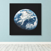 Die Erde wurde aus dem Aollo 8 Raumfahrzeug genomm Leinwanddruck (Insitu (Holzboden))