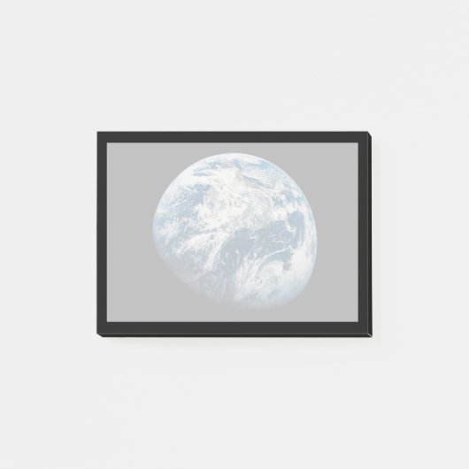 Die Erde wurde aus dem Aollo 8 Raumfahrzeug genomm Post-it Klebezettel (Vorderseite)