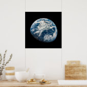 Die Erde wurde aus dem Aollo 8 Raumfahrzeug genomm Poster (Küche)