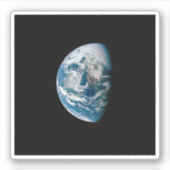 Die Erde wurde aus dem Apollo 13 Raumfahrzeug geno Aufkleber (Vorderseite)