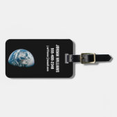 Die Erde wurde aus dem Apollo 13 Raumfahrzeug geno Gepäckanhänger (Vorderseite horizontal)