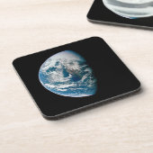 Die Erde wurde aus dem Apollo 13 Raumfahrzeug geno Getränkeuntersetzer (Linke Seite)