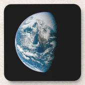 Die Erde wurde aus dem Apollo 13 Raumfahrzeug geno Getränkeuntersetzer (Vorderseite)