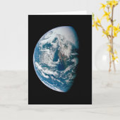 Die Erde wurde aus dem Apollo 13 Raumfahrzeug geno Karte (Gelbe Blume)