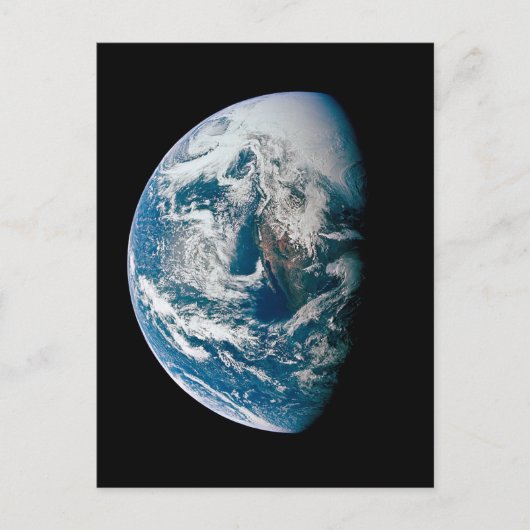 Die Erde wurde aus dem Apollo 13 Raumfahrzeug geno Postkarte (Vorderseite)