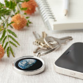 Die Erde wurde aus dem Apollo 13 Raumfahrzeug geno Schlüsselanhänger (Seite)