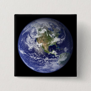 Die Erde zeigt die Western-Hemisphäre Button