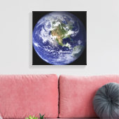 Die Erde zeigt die Western-Hemisphäre Leinwanddruck (Insitu (Wohnzimmer))