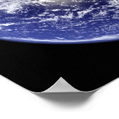 Die Erde zeigt die Western-Hemisphäre Poster (Ecke)