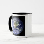 Die Erde zeigt die Western-Hemisphäre Tasse (Vorderseite Links)