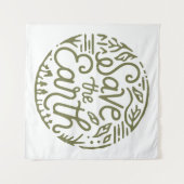 Die erdgrüne Ästhetik gerettet Wandteppich (Vorderseite (Horizontal))