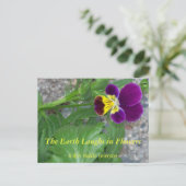 DIE ERDLAGEN IN BLUME - VIOLA POSTKARTE (Stehend Vorderseite)