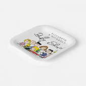 Die Erdnussbande | Babydusche Pappteller (Gewinkelt)