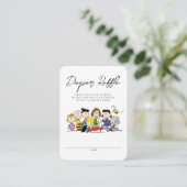 Die Erdnussbande | Babydusche | Windelrumpf Begleitkarte (Stehend Vorderseite)