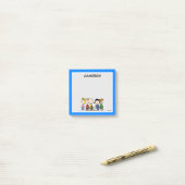 Die Erdnussbande gemeinsam#F5926C Post-it Klebezettel (Auf Schreibtisch)