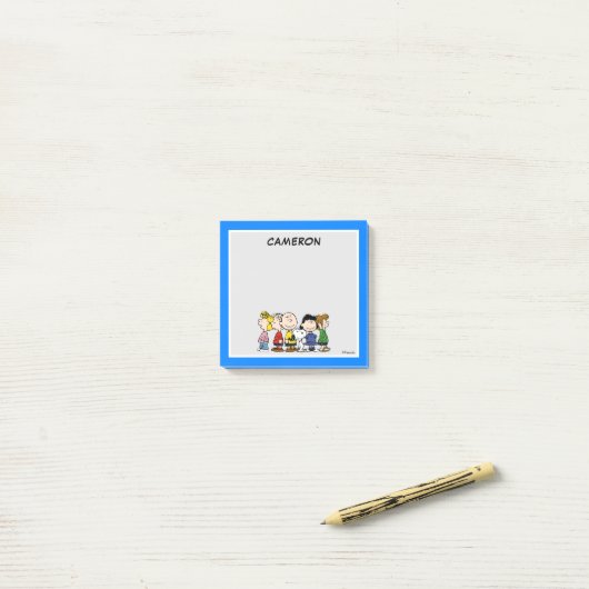 Die Erdnussbande gemeinsam#F5926C Post-it Klebezettel (Auf Schreibtisch)