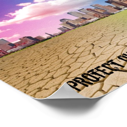 Die Erdposter gerettet Poster (Ecke)