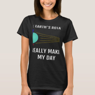 Die Erdrotation macht meinen Tag wirklich zur Wiss T-Shirt