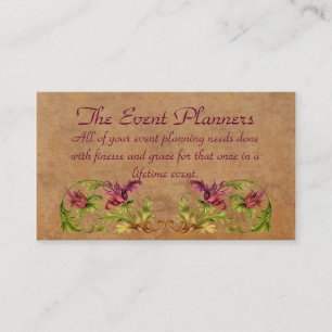 Die Ereignis-Planer-Visitenkarte Visitenkarte