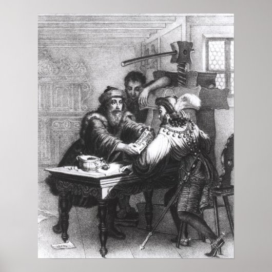 Die Erfindung des Drucks, 1827 Poster (Vorne)
