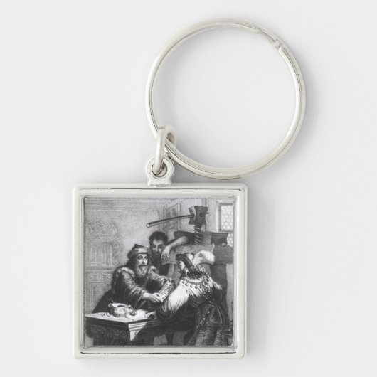 Die Erfindung von Drucken, 1827 Schlüsselanhänger (Vorne)